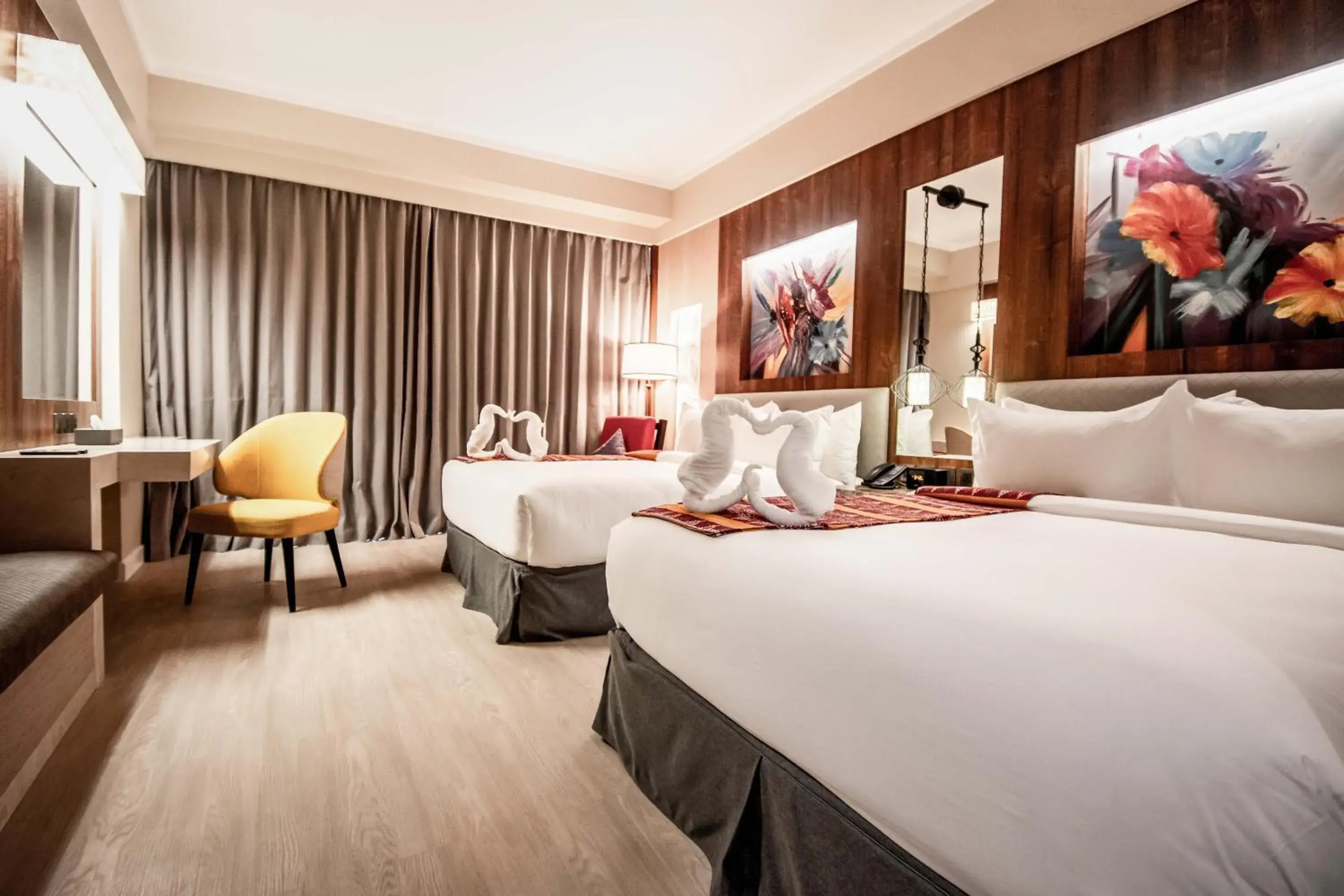 Bed in Mandarin Bay Resort and Spa